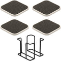 Ywjnp Arcstone Unglazed Ceramic Coasters 4 in Set of 4 - Product view