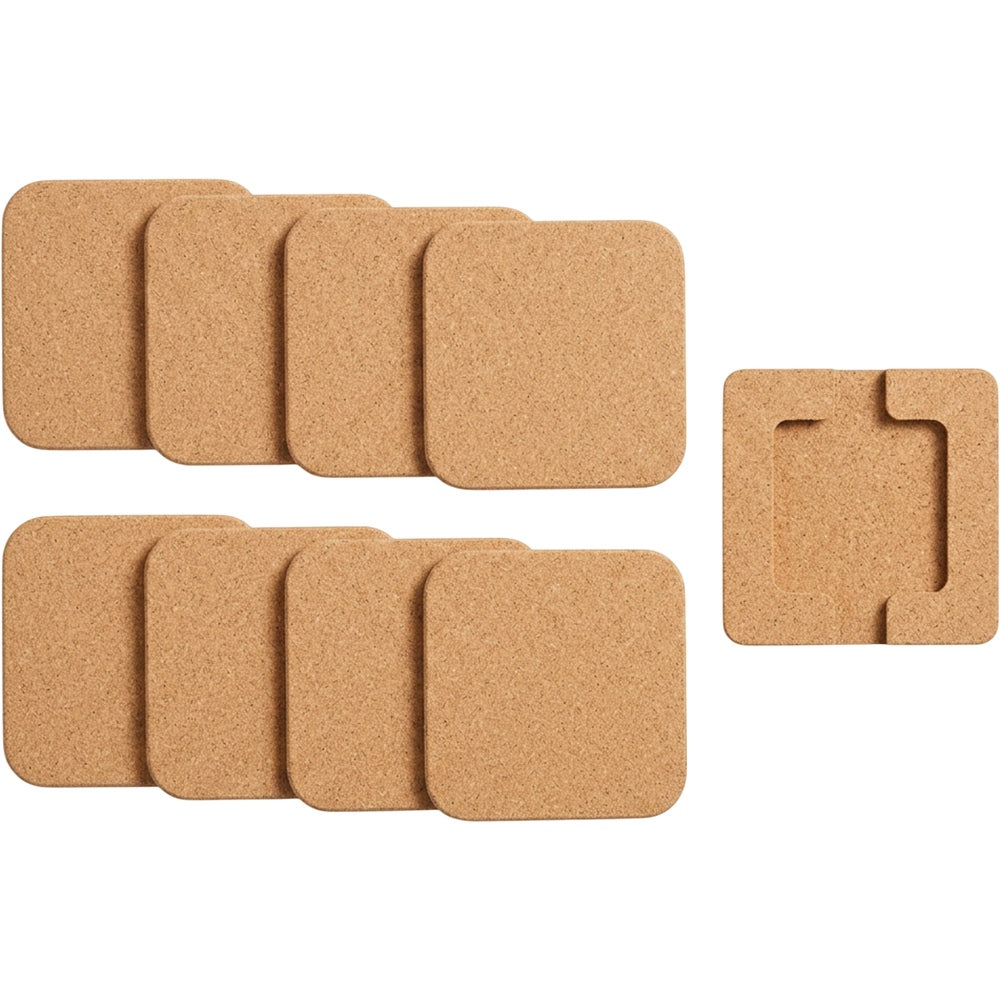 Ywjnp Linegrain Natural Cork Coasters 4 in Set of 8 - Product view