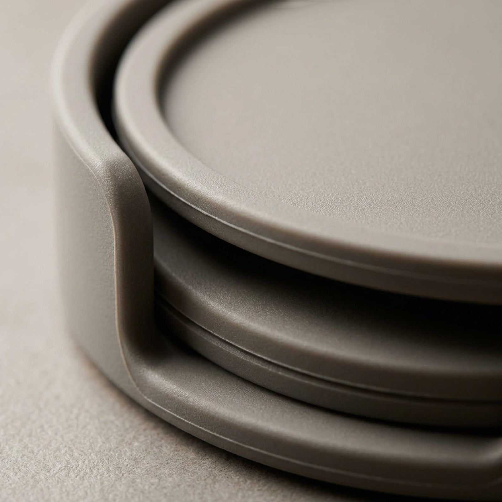 Ywjnp Quietring Matte Silicone Drink Coasters 4 in Set of 6 - Detail view