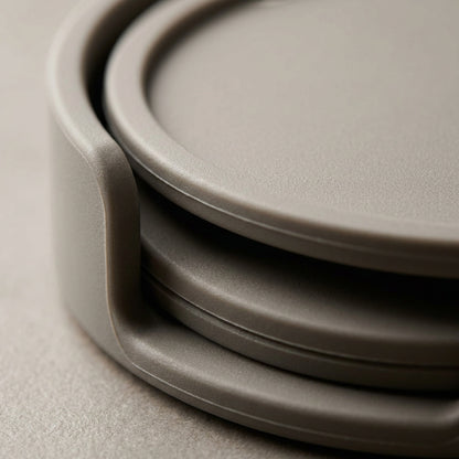 Ywjnp Quietring Matte Silicone Drink Coasters 4 in Set of 6 - Detail view